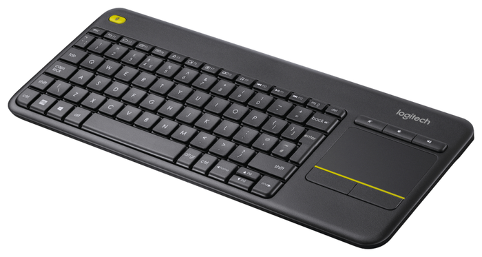 Logitech K400 Plus Teclado Inalámbrico con Touchpad Negro