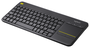 Logitech K400 Plus Teclado Inalámbrico con Touchpad Negro