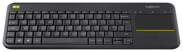 Logitech K400 Plus Teclado Inalámbrico con Touchpad Negro