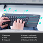 Logitech K400 Plus Teclado Inalámbrico con Touchpad Negro