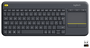 Logitech K400 Plus Teclado Inalámbrico con Touchpad Negro