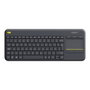 Logitech K400 Plus Teclado Inalámbrico con Touchpad Negro