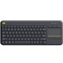 Logitech K400 Plus Teclado Inalámbrico con Touchpad Negro