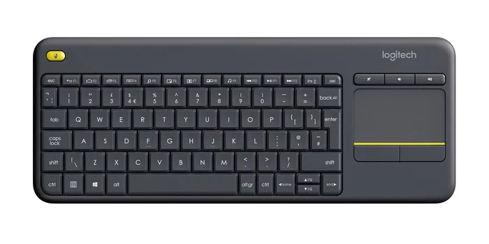 Logitech K400 Plus Teclado Inalámbrico con Touchpad Negro