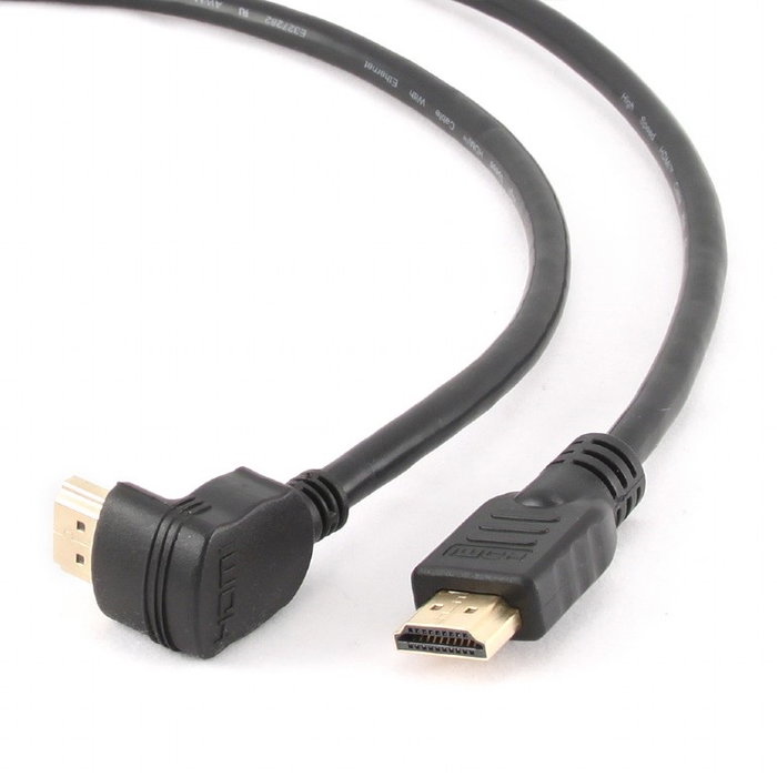 GEMBIRD Cable HDMI 4K UHD Alta Velocidad 1.8 Metros CCHDMI4906 - Conector Acodado 90 Grados