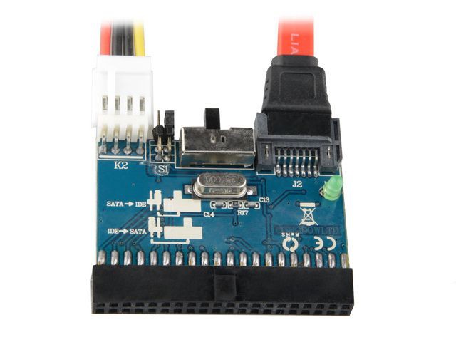 GEMBIRD Convertidor Bidireccional SATA/IDE Tarjeta y Adaptador de Interfaz Interno