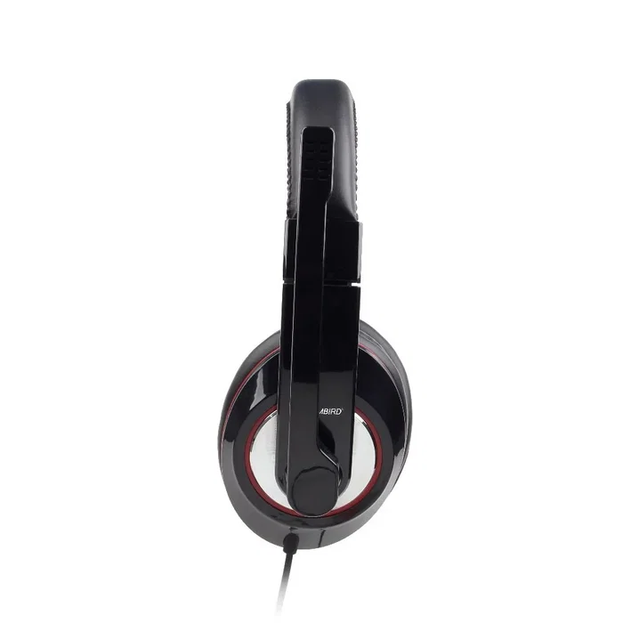 Gembird MHS-001 Auriculares Diadema con Microfono, Estéreo, Almohadillas Circumaura, Cable 1.8m, Control de Volumen y Mute, Negro, para Música, Gaming y Chat
