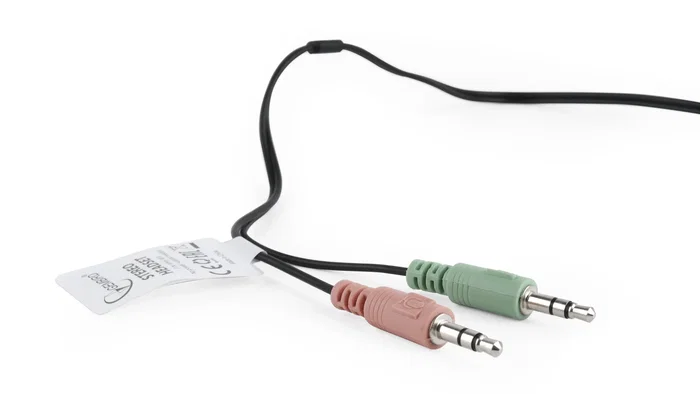 Gembird MHS-001 Auriculares Diadema con Microfono, Estéreo, Almohadillas Circumaura, Cable 1.8m, Control de Volumen y Mute, Negro, para Música, Gaming y Chat