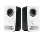 Logitech Z150 Altavoces Estéreo 2.0 para PC, 6W PMPO / 3W RMS, Blanco, Cableado, Conector 3.5mm y Toma para Auriculares, Modelo 980-000815