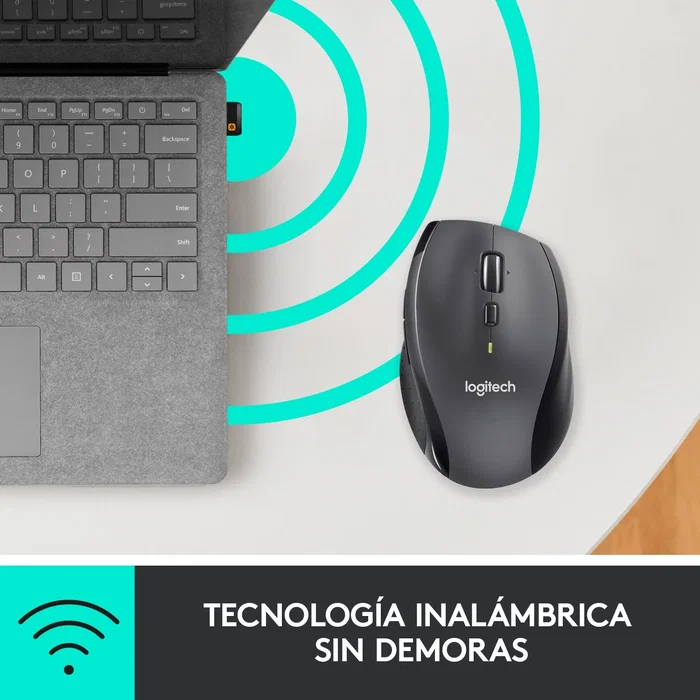 Logitech M705 Marathon Ratón Inalámbrico Gris