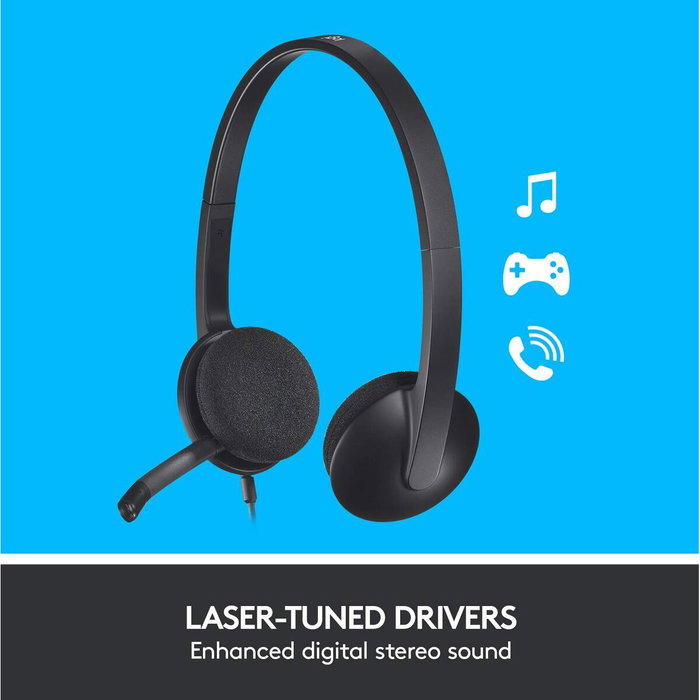 Logitech H340 USB Headset Negro Logitech H340 USB Headset Negro