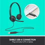 Logitech H340 USB Headset Negro