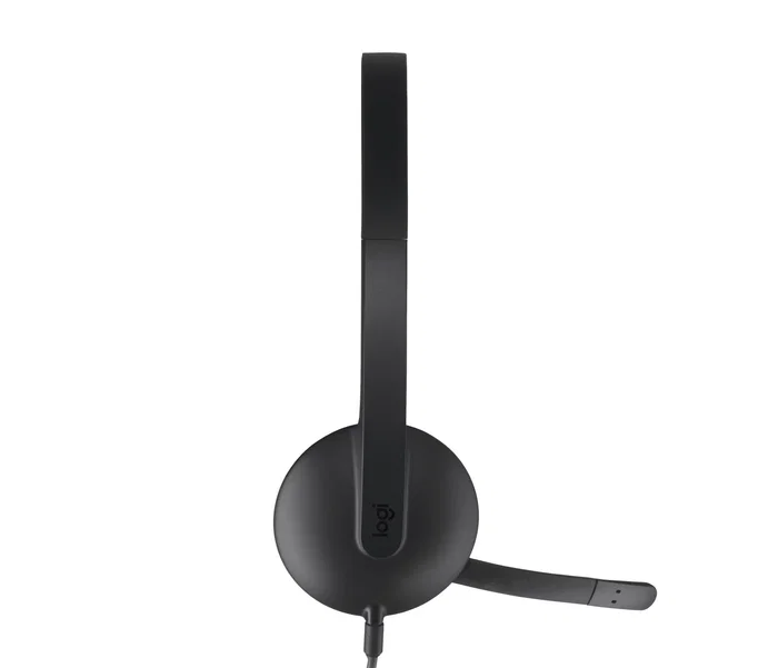 Logitech H340 USB Auriculares con Micrófono Negro, Conexión USB-A, On-ear