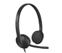 Logitech H340 USB Auriculares con Micrófono Negro, Conexión USB-A, On-ear
