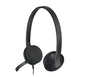 Logitech H340 USB Auriculares con Micrófono Negro, Conexión USB-A, On-ear