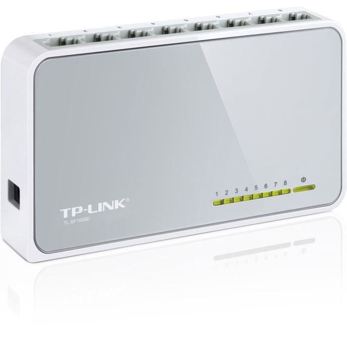 TP-Link TL-SF1008D Switch de 8 puertos Fast Ethernet 10/100 Mbps Blanco TP-Link TL-SF1008D Switch de 8 puertos Fast Ethernet 10/100 Mbps Blanco