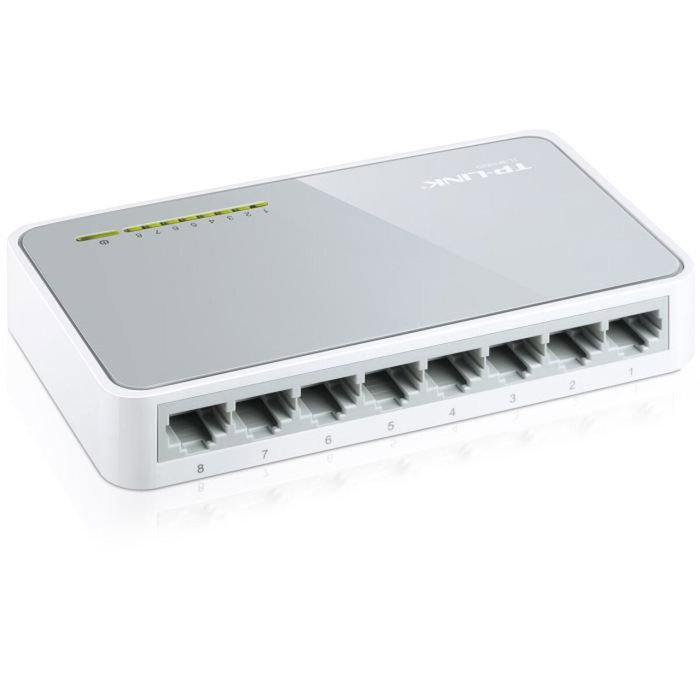 TP-Link TL-SF1008D Switch de 8 puertos Fast Ethernet 10/100 Mbps Blanco TP-Link TL-SF1008D Switch de 8 puertos Fast Ethernet 10/100 Mbps Blanco