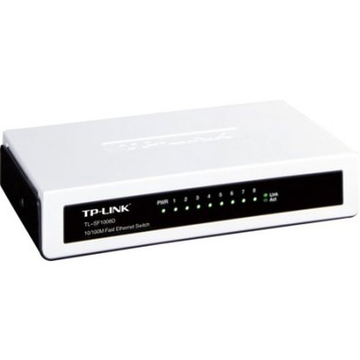 TP-Link TL-SF1008D Switch de 8 puertos Fast Ethernet 10/100 Mbps Blanco TP-Link TL-SF1008D Switch de 8 puertos Fast Ethernet 10/100 Mbps Blanco