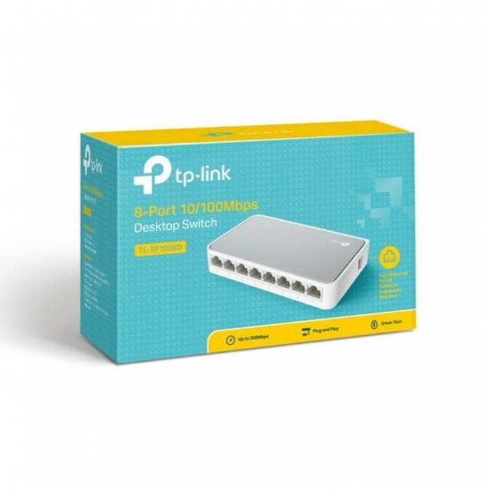 TP-Link TL-SF1008D Switch de 8 puertos Fast Ethernet 10/100 Mbps Blanco TP-Link TL-SF1008D Switch de 8 puertos Fast Ethernet 10/100 Mbps Blanco