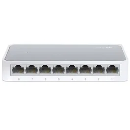 TP-Link Switch TL-SF1008D 8 Puertos Fast Ethernet 10/100 Mbps Plug and Play con Tecnología de Ahorro de Energía