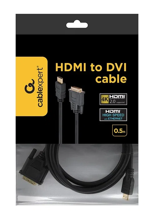 Gembird Cable HDMI a DVI-D Macho/Macho 1,8 m Negro