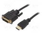 Gembird Cable Adaptador HDMI a DVI-D 1,8m Negro