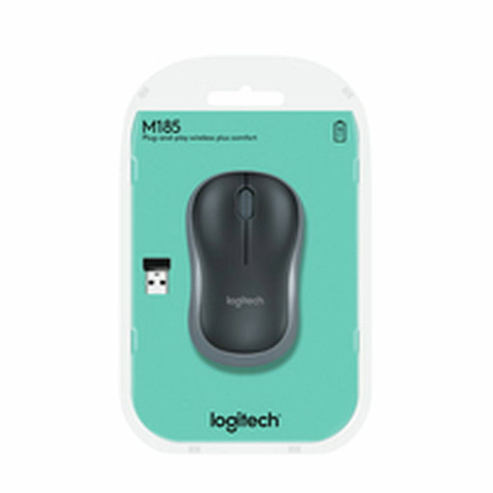 Logitech M185 Ratón Inalámbrico Gris