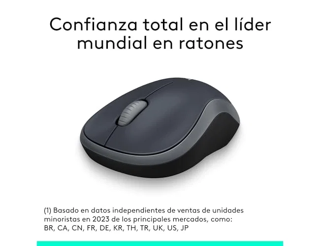 Logitech M185 Ratón Inalámbrico Gris