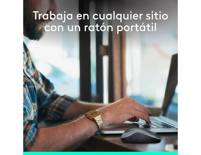 Logitech M185 Ratón Inalámbrico Gris
