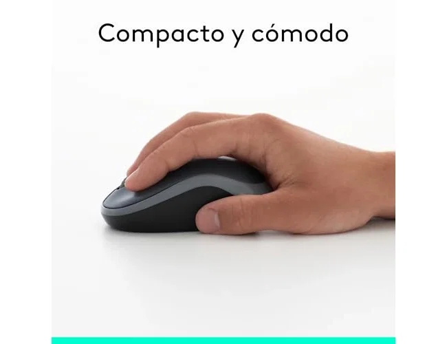 Logitech M185 Ratón Inalámbrico Gris