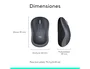 Logitech M185 Ratón Inalámbrico Gris