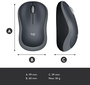 Logitech M185 Ratón Inalámbrico Gris