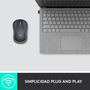 Logitech M185 Ratón Inalámbrico Gris