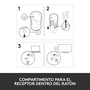 Logitech M185 Ratón Inalámbrico Gris
