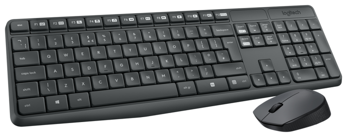 Logitech MK235 Combo de Teclado y Ratón Inalámbrico Gris Logitech MK235 Combo de Teclado y Ratón Inalámbrico Gris