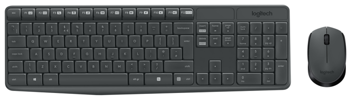 Logitech MK235 Combo de Teclado y Ratón Inalámbrico Gris Logitech MK235 Combo de Teclado y Ratón Inalámbrico Gris