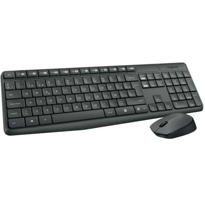Logitech MK235 Combo de Teclado y Ratón Inalámbrico Gris Logitech MK235 Combo de Teclado y Ratón Inalámbrico Gris