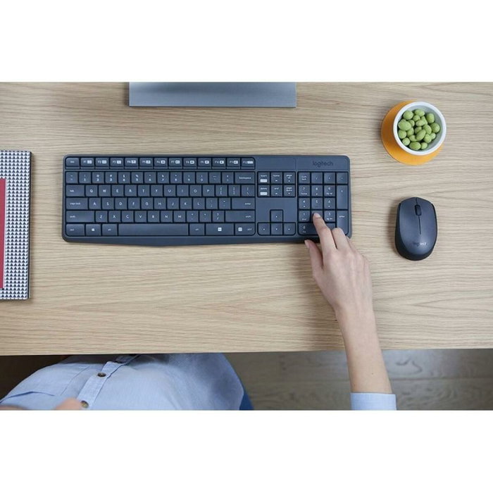 Logitech MK235 Combo de Teclado y Ratón Inalámbrico Gris Logitech MK235 Combo de Teclado y Ratón Inalámbrico Gris