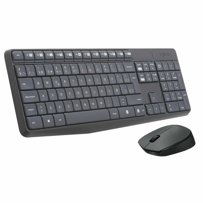 Logitech MK235 Combo de Teclado y Ratón Inalámbrico Gris Logitech MK235 Combo de Teclado y Ratón Inalámbrico Gris