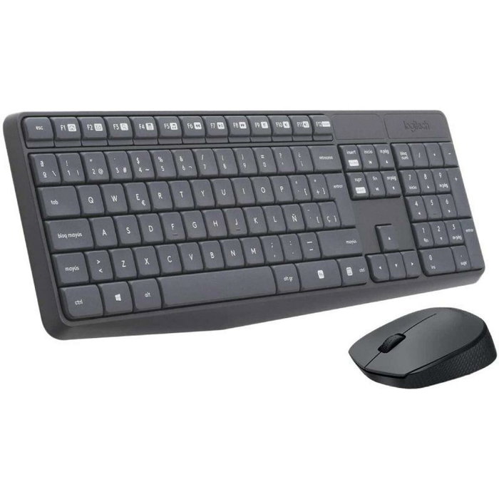 Logitech MK235 Combo de Teclado y Ratón Inalámbrico Gris Logitech MK235 Combo de Teclado y Ratón Inalámbrico Gris