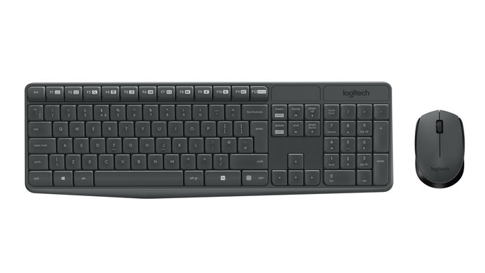 Logitech MK235 Combo de Teclado y Ratón Inalámbrico Gris Logitech MK235 Combo de Teclado y Ratón Inalámbrico Gris