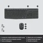 Logitech MK235 Combo de Teclado y Ratón Inalámbrico Gris Español