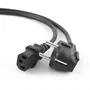 Gembird Cable de Alimentación Schuko a C13 3m Negro PC-186-VDE-3M