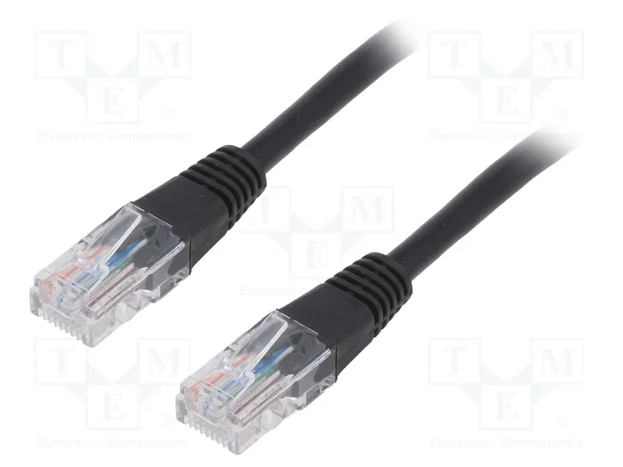 Gembird Cable de Red UTP Cat5e 5m Negro PP12-5M/BK