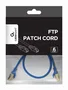 Gembird Cable de Red Ethernet Patch Cord Cat6 0.5 Metros U/UTP (UTP), Conectores RJ-45 Macho, Color Azul