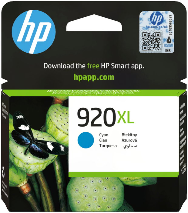 HP 920XL Cartucho de Tinta Original Cian Alta Capacidad
