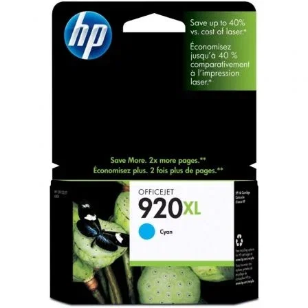 HP 920XL Cartucho de Tinta Original Cian Alta Capacidad