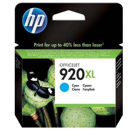HP 920XL Cartucho de Tinta Original Cian Alta Capacidad