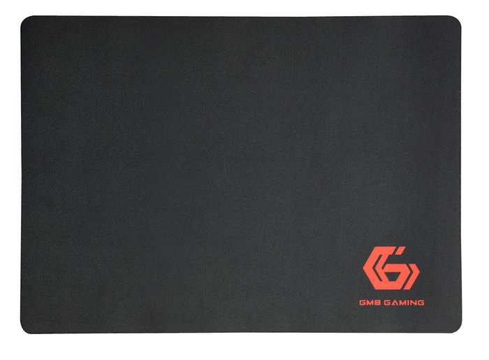 Gembird MP-GAME-M Alfombrilla de Ratón para Gaming Negro, Tamaño Medio (250 x 350 mm), Base Antideslizante, Optimizada para Ratones Ópticos y Láser