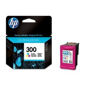 HP Cartucho de tinta 300 Tricolor CC643EE (4 ml) de rendimiento estándar